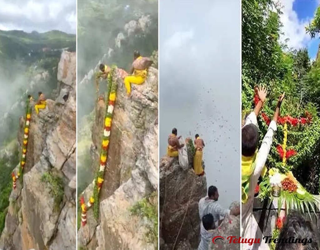 Garuda Bird Sighting while Worshiping Srivari Natural Stone in Tirumala
