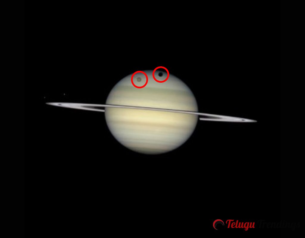 Nasa Shares Stunning Video of Four Saturn's Moons orbiting Saturn