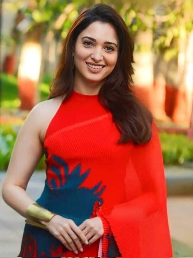Tamannaah Bhatia  Radiant Look in Red Saree