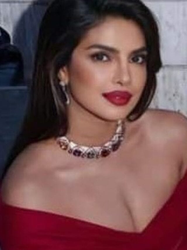 Priyanka Chopra's Captivating Red Dress Look