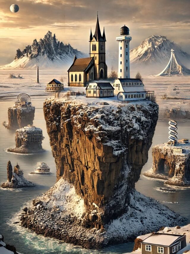 A collage of the world’s most isolated and remote architectural structures