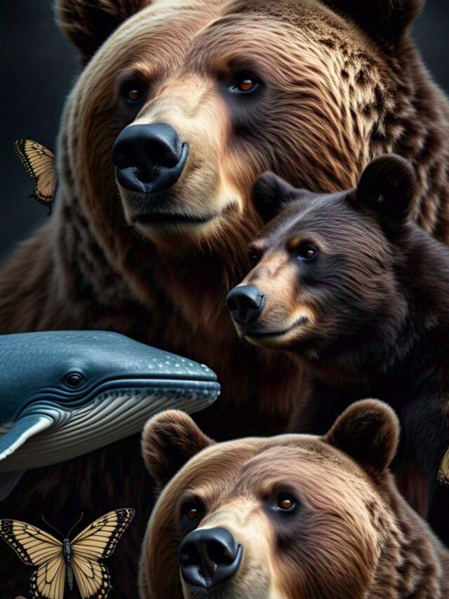 A collection of rare and unique animals whose names start with the letter B, including sea creatures, birds, and mammals