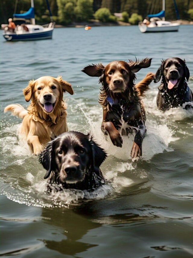 A dog breed that enjoys swimming in water