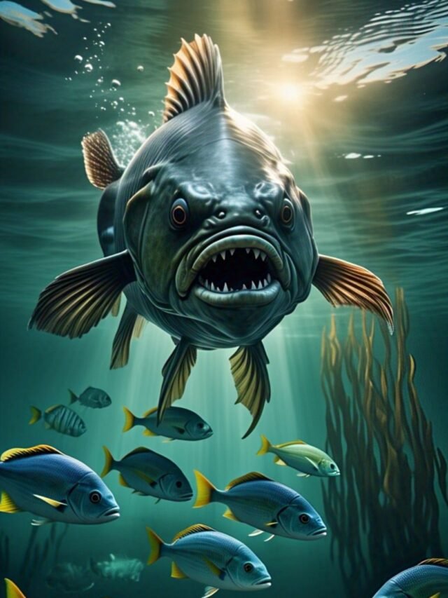 A rare deep-sea oarfish floating near the ocean surface, often called the ‘Doomsday Fish’