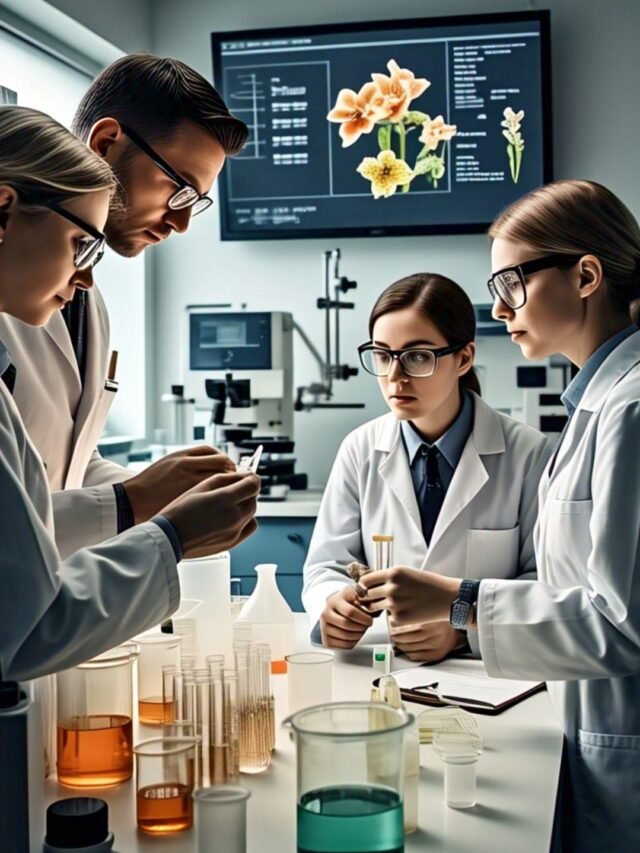 Scientist recreating extinct flower scent using preserved botanical samples in lab