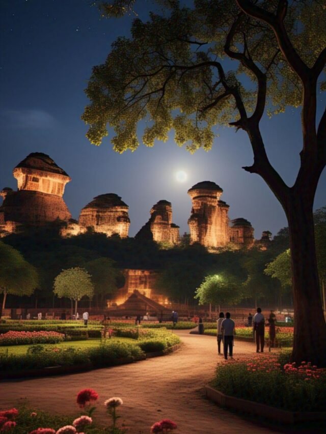 A breathtaking view of Indian forest landscape showcasing natural UNESCO World Heritage beauty