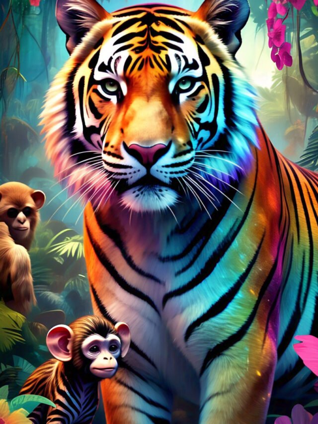 Various wild animals demonstrating their ability to change color instantly for camouflage or defense