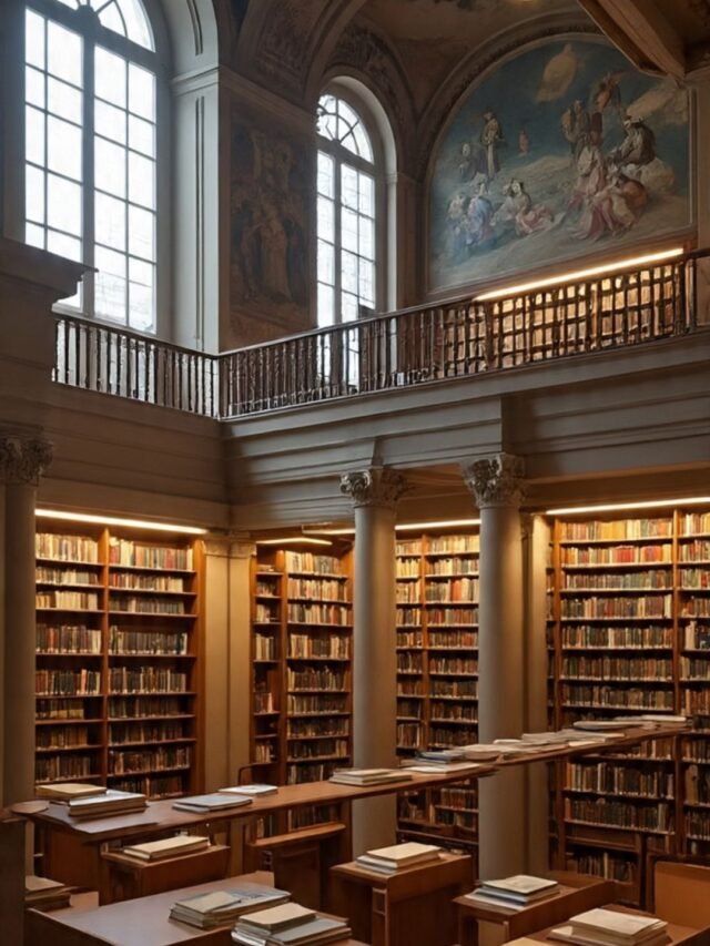 A collage of the world’s most beautiful libraries featuring stunning architecture, grand bookshelves, ornate ceilings, and peaceful reading areas.