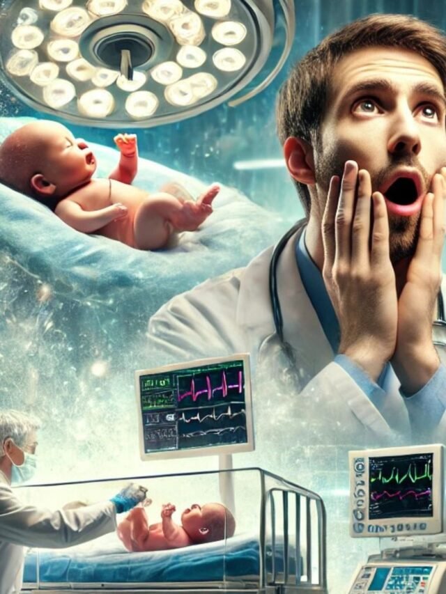 A dramatic collage showing a shocked doctor, heart machine, brain, paralyzed girl walking, and a baby in an incubator, representing unbelievable real-life medical miracles.