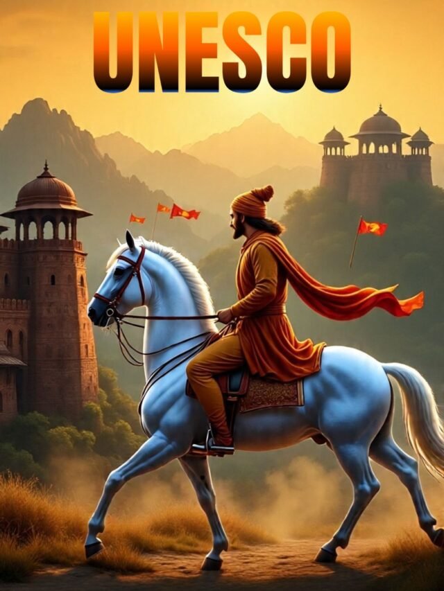 Aerial view of Chhatrapati Shivaji Maharaj’s historical forts recognized by UNESCO