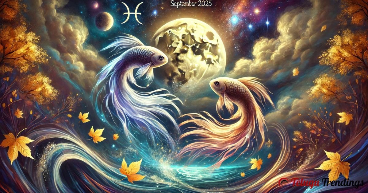 Pisces Horoscope September 2025 – Meena Rashi monthly astrology predictions about career, love, finance, and health.