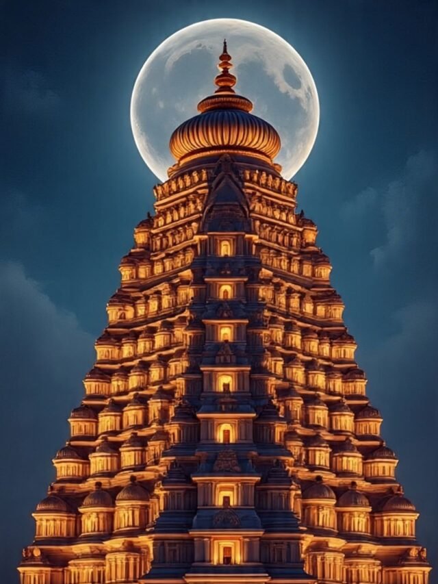 Ancient Madurai Meenakshi Temple with towering gopurams and mystical atmosphere