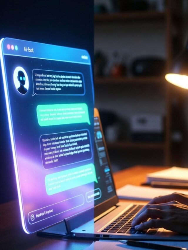 Split screen showing AI prompt interface and human skill workspace