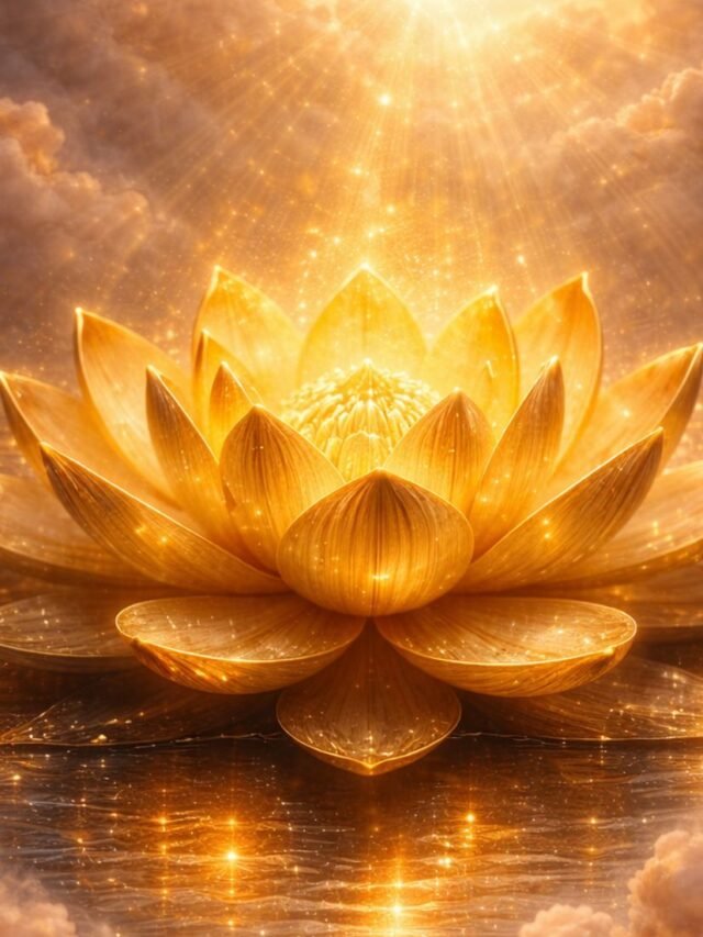 Glowing divine hand protecting sleeping devotee in dream