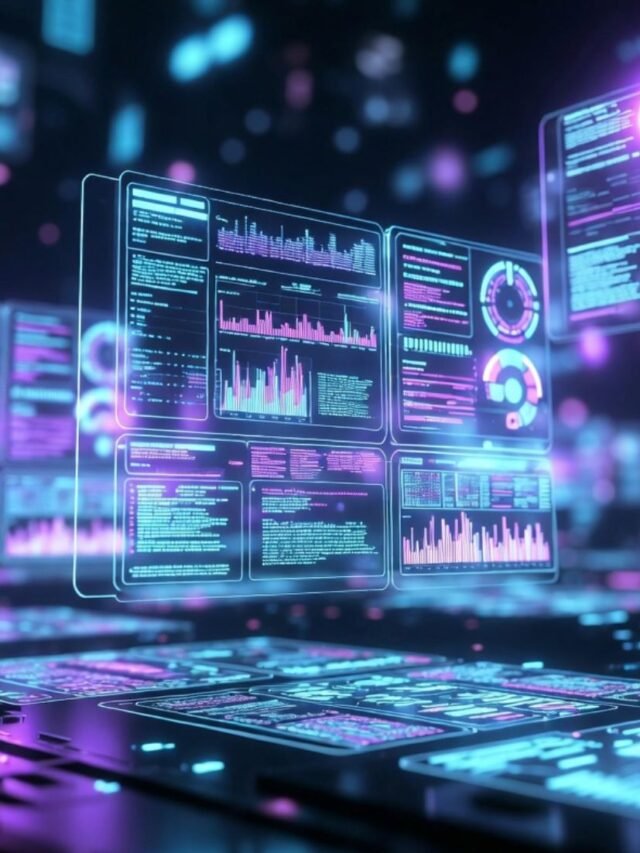 Futuristic AI-powered user interface design concept after 2026