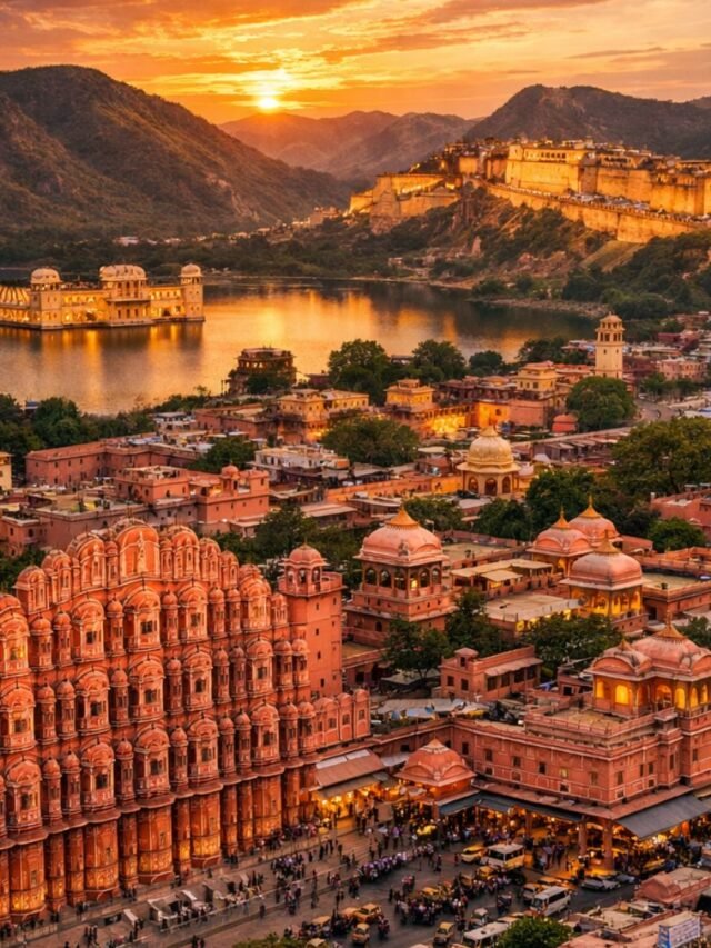 Famous landmarks and iconic tourist places in Jaipur Rajasthan India