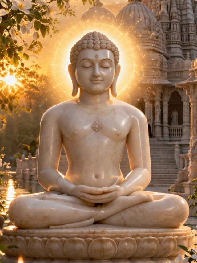 Devotional illustration of Lord Mahavir representing Mahavir Jayanti and key spiritual facts every devotee should know