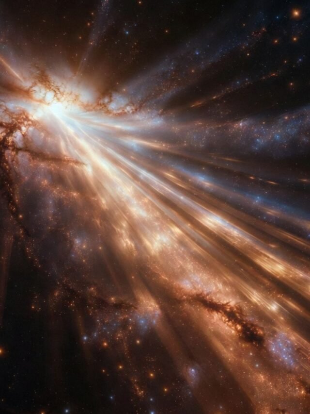 Astronomers detect a massive cosmic laser signal from a distant galaxy located 8 billion light-years away in deep space